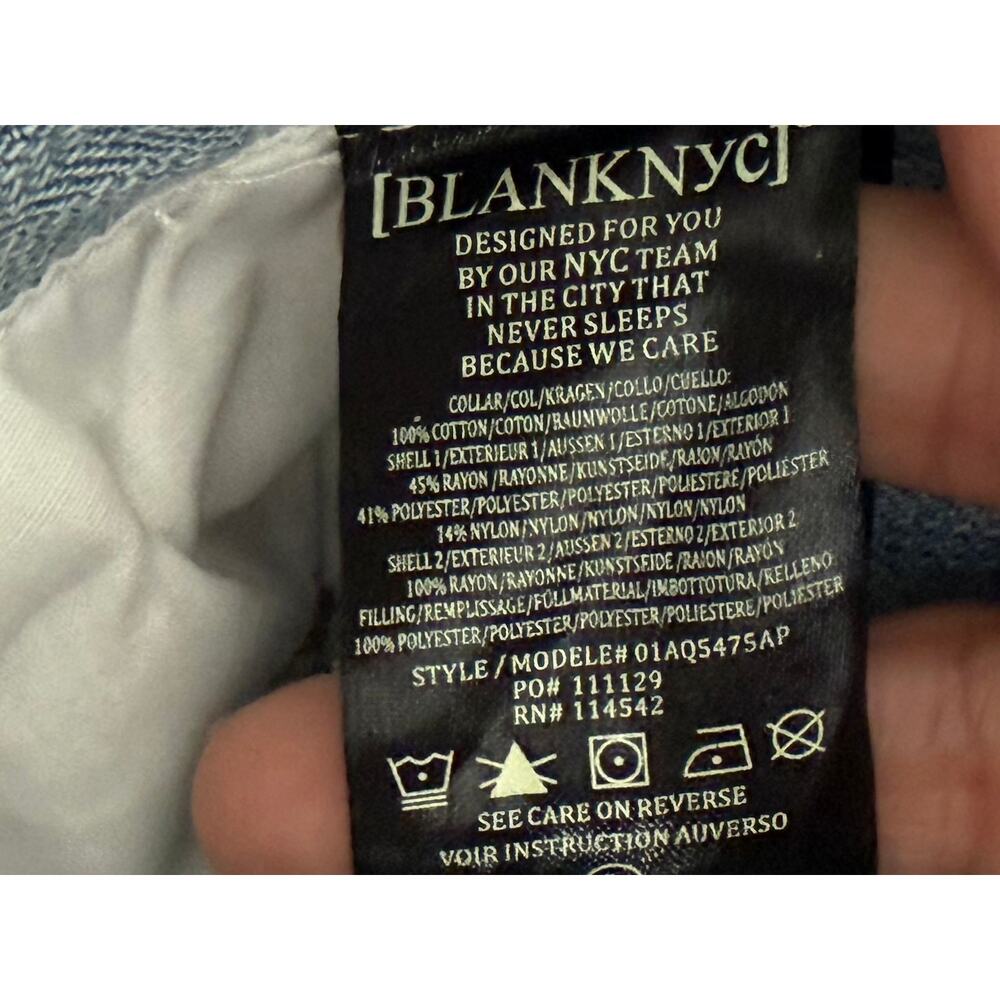 Blank NYC Patchwork Reversible Quilted Floral Jac… - image 12